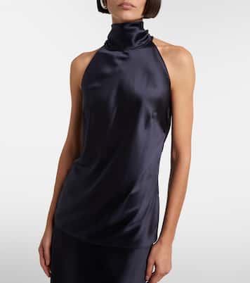 Chilton silk-blend charmeuse top | Ralph Lauren Collection