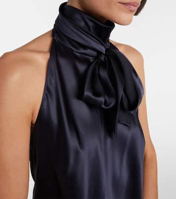 Chilton silk-blend charmeuse top | Ralph Lauren Collection