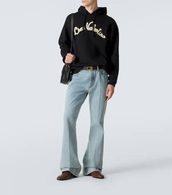 Chez Valentino cotton jersey hoodie | Valentino