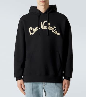 Chez Valentino cotton jersey hoodie | Valentino