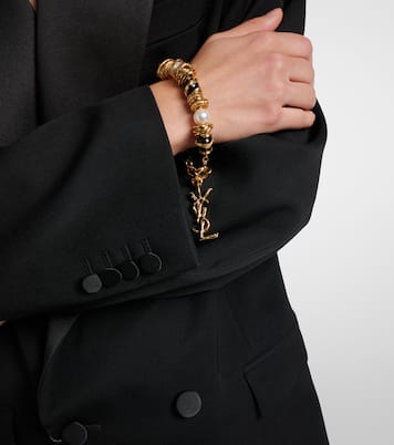 Loulou embellished bracelet | Saint Laurent