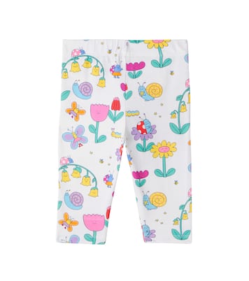 Baby Bug House cotton-blend jersey leggings | Stella McCartney Kids