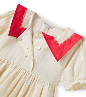 Bedrucktes Kleid Pearl aus Baumwolle und Leinen | Bebe Organic