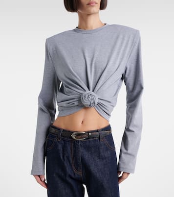 Cropped-Top aus Jersey | Magda Butrym