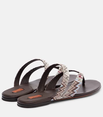 Luise Zigzag thong sandals | Missoni