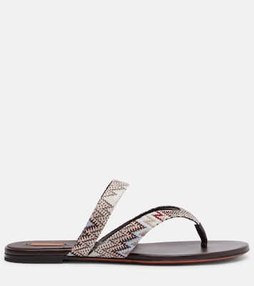 Luise Zigzag thong sandals | Missoni