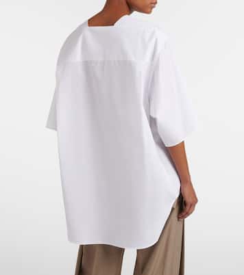 Hamza cotton poplin top | The Row