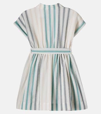 Robe chemise Gisele en seersucker de coton | Bonpoint