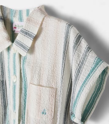 Robe chemise Gisele en seersucker de coton | Bonpoint