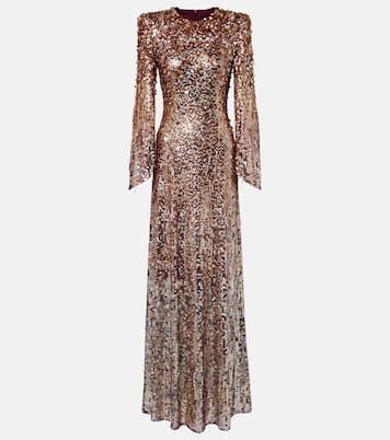 Phara embellished fringed gown | Jenny Packham