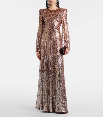 Phara embellished fringed gown | Jenny Packham