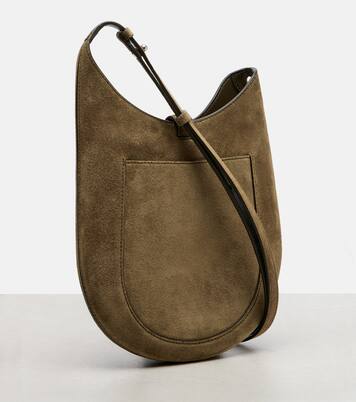 Bean Sling Mini suede shoulder bag | Phoebe Philo