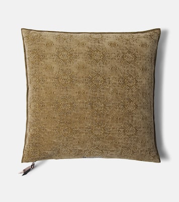 Cotton-blend jacquard cushion | Maison de Vacances