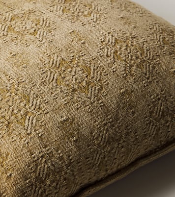 Cotton-blend jacquard cushion | Maison de Vacances