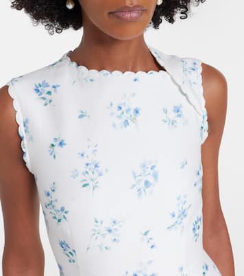 Floral cotton and silk minidress | Shushu/Tong