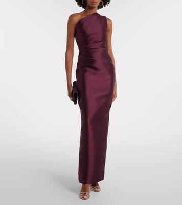 Robe Kira en satin | Solace London