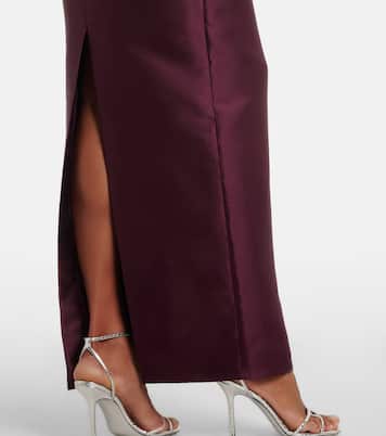 Robe Kira en satin | Solace London