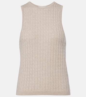 Iora cable-knit cashmere tank top | Lisa Yang