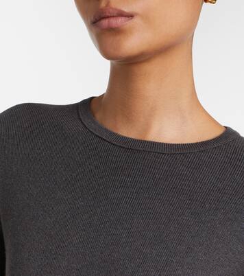 Vivian cotton and cashmere sweater | Lisa Yang