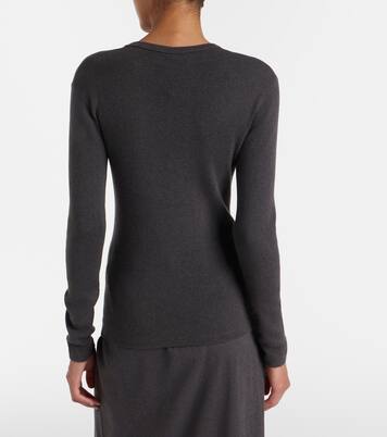Vivian cotton and cashmere sweater | Lisa Yang