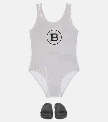 Logo rubber slides | Balmain Kids