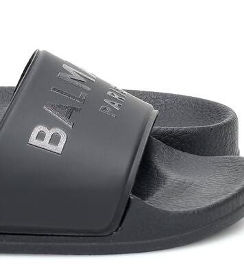 Logo rubber slides | Balmain Kids