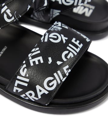Printed leather sandals | MM6 Maison Margiela Kids