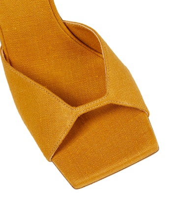 GIA/RHW Pantoletten Rosie 14 aus Leinen | Gia Borghini