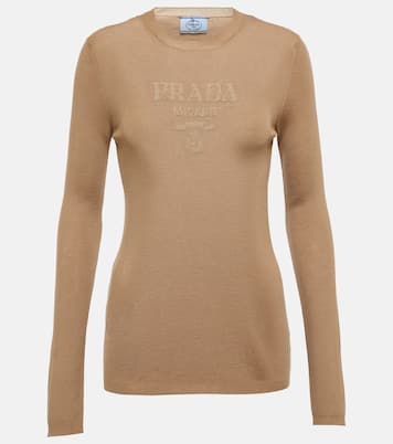 Pullover in lana e seta | Prada
