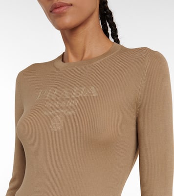 Pullover in lana e seta | Prada