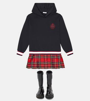 Logo patent leather knee-high boots | Dolce&Gabbana Kids