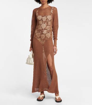 Robe longue Dulcie en coton mélangé | SIR