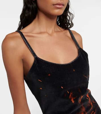 Printed velvet minidress | Balmain