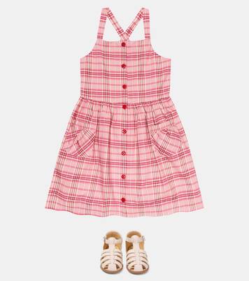 Checked cotton poplin dress | Polo Ralph Lauren Kids