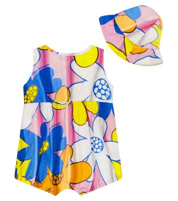 Bebé - set de mono y gorro floral | Moschino Kids