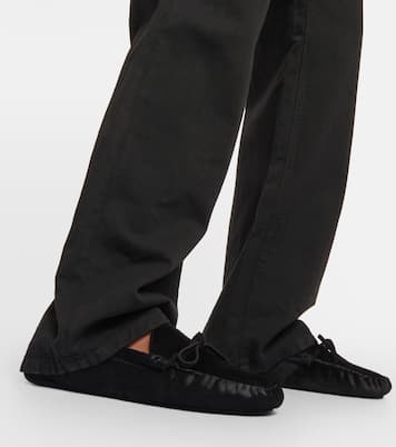 Lucca calf hair moccasins | The Row