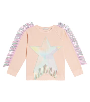 Embellished cotton jersey sweatshirt | Stella McCartney Kids
