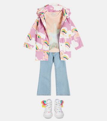 Embellished cotton jersey sweatshirt | Stella McCartney Kids