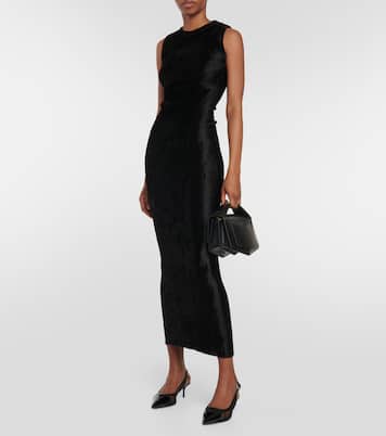 Robe longue asymétrique à capuche | Alaïa