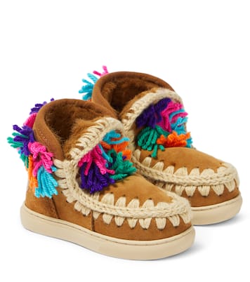 Appliqué suede sneakers | Mou Kids