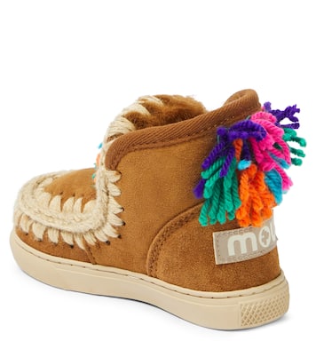 Appliqué suede sneakers | Mou Kids