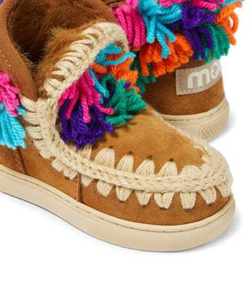 Appliqué suede sneakers | Mou Kids
