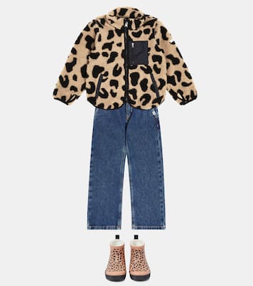 Nolan leopard-print fleece jacket | Liewood