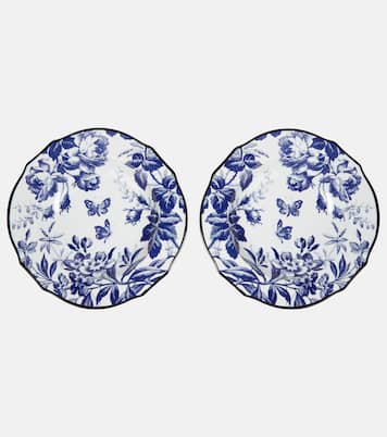 Herbarium set of 2 porcelain soup bowls | Gucci