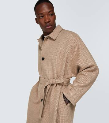 Manteau en laine à carreaux | Acne Studios