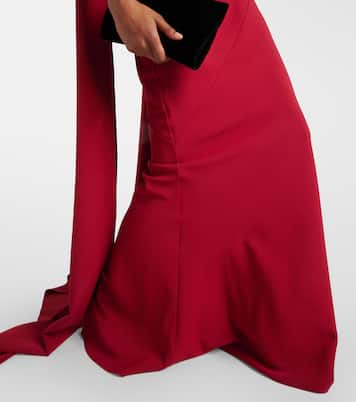 Robe Lilien aus Crêpe | Safiyaa