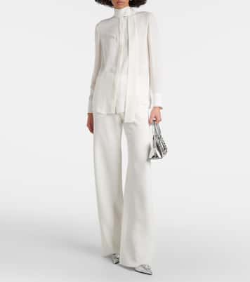 Schluppenbluse aus Seide | Valentino