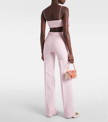 Wool and silk wide-leg pants | Valentino