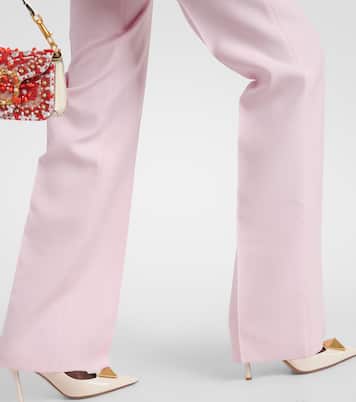 Wool and silk wide-leg pants | Valentino