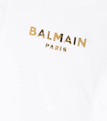 Baby T-Shirt aus Baumwoll-Jersey | Balmain Kids